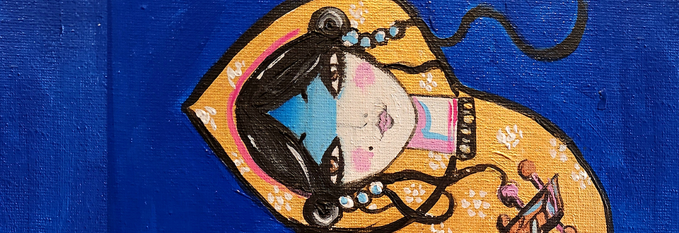 Illustration artistique représentant des motifs et paysages liés à l’Iran, avec des couleurs et formes inspirées de la culture iranienne