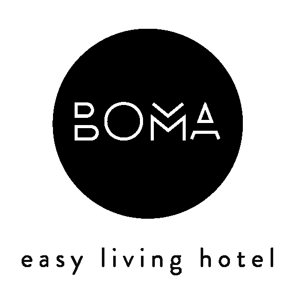 Logo de l'hôtel BOMA, partenaire du Festival Strass'Iran.
